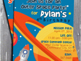 Rocket Ship Birthday Invitations Space Ship Rocket Birthday Party Invitation Space Birthday