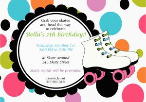 Roller Skating Birthday Invitations Templates Roller Skate Invitations Template Best Template Collection