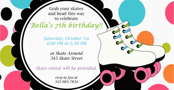 Roller Skating Birthday Invitations Templates Roller Skate Invitations Template Best Template Collection