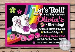 Roller Skating Birthday Invitations Templates Roller Skating Birthday Invitation Free Template