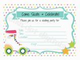 Roller Skating Birthday Invitations Templates Roller Skating Party Invitation Template Items Similar to