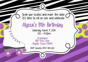 Roller Skating Birthday Invitations Templates Skating Party Invitations Party Invitations Templates