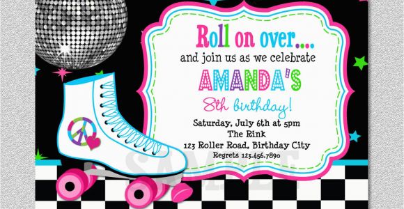 Roller Skating Birthday Party Invitations Template Free Skating Party Invitations Party Invitations Templates