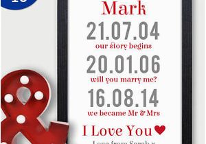 Romantic Birthday Gifts for Him Our Love Story Personalised Romantic Gift Birthday Him