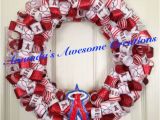 Romantic Birthday Ideas for Him Los Angeles Los Angeles Angels Of Anaheim Baseball Ribbon Wreath