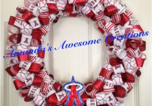 Romantic Birthday Ideas for Him Los Angeles Los Angeles Angels Of Anaheim Baseball Ribbon Wreath