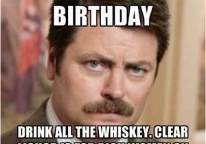 Ron Swanson Birthday Memes Happy Birthday Meme Ron Swanson