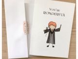 Ron Weasley Birthday Card Ron Card Ron Weasley Harry Potter Harry Potter Card