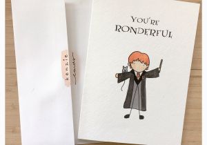 Ron Weasley Birthday Card Ron Card Ron Weasley Harry Potter Harry Potter Card