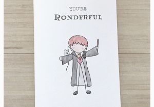 Ron Weasley Birthday Card Ron Card Ron Weasley Harry Potter Harry Potter Card