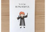 Ron Weasley Birthday Card Ron Weasley Greeting Card Harry Potter Harry Potter