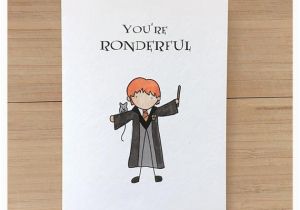 Ron Weasley Birthday Card Ron Weasley Greeting Card Harry Potter Harry Potter