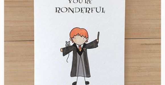 Ron Weasley Birthday Card Ron Weasley Greeting Card Harry Potter Harry Potter