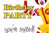 Ronald Mcdonald Birthday Invitations 7 Best Mcdonalds Birthday Party theme Images On Pinterest