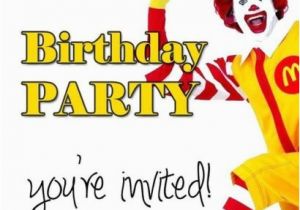 Ronald Mcdonald Birthday Invitations 7 Best Mcdonalds Birthday Party theme Images On Pinterest