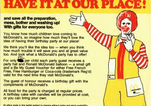 Ronald Mcdonald Birthday Invitations the World 39 S Best Photos Of Mcdonalds and Promotional