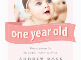 Rookie Of the Year 1st Birthday Invitations Pink Ribbon Free Birthday Invitation Template