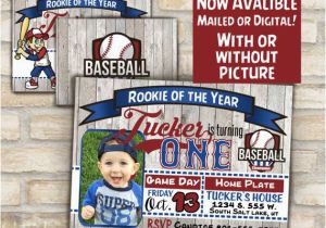 Rookie Of the Year Birthday Invitations 25 Best Ideas About Baseball Party Invitations On