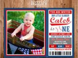 Rookie Of the Year Birthday Invitations Printable Baseball Ticket Birthday Photo Invitation Boy