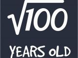 Roots Birthday Girl Square Root Of 100 10th Birthday 10 Years Old Boy Girl