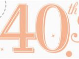 Rose Gold Happy Birthday Banner Uk 40th Birthday Party Decorations Partyrama