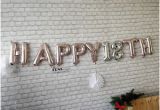 Rose Gold Happy Birthday Banner Uk Happy 18 Th Birthday Banner Garland Rose Gold Silver