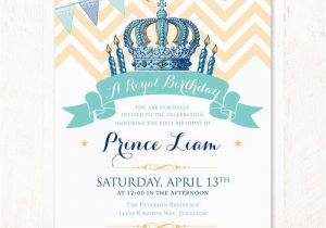 Royal Birthday Invitation Card Royal Prince Birthday Invitations Hostess Ink My Style