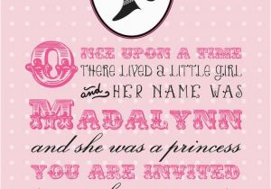 Royal Birthday Party Invitation Wording A Royal Princess Birthday Invitation Printable