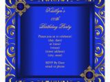 Royal Blue and Gold Birthday Invitations Gold and Blue Invites 13 000 Gold and Blue Invitation