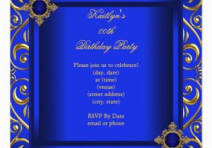 Royal Blue and Gold Birthday Invitations Gold and Blue Invites 13 000 Gold and Blue Invitation