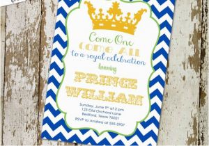 Royal Prince Birthday Party Invitations Birthday Party Invitation Royal Celebration Prince Baby Boy