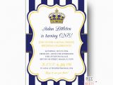 Royal Prince Birthday Party Invitations Royal Prince Birthday Invitation Printable Prince Birthday