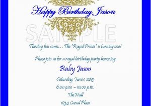 Royal Prince Birthday Party Invitations solutions event Design by Kelly Royal Prince theme