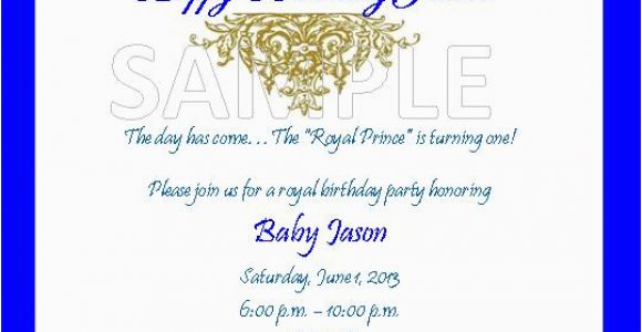 Royal Prince Birthday Party Invitations solutions event Design by Kelly Royal Prince theme