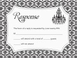 Rsvp Cards for Birthday Party Invitations with Response Cards Birthday Party