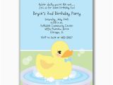 Rubber Ducky 1st Birthday Invitations Birthday Invitations Wording for Adult Drevio