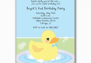 Rubber Ducky 1st Birthday Invitations Birthday Invitations Wording for Adult Drevio