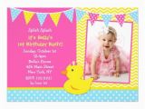 Rubber Ducky 1st Birthday Invitations Free Printable Rubber Ducky 1st Birthday Invitations