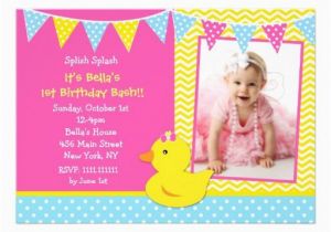 Rubber Ducky 1st Birthday Invitations Free Printable Rubber Ducky 1st Birthday Invitations