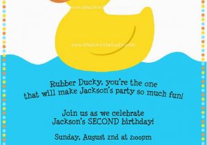 Rubber Ducky 1st Birthday Invitations Free Printable Rubber Ducky 1st Birthday Invitations