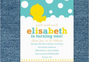 Rubber Ducky 1st Birthday Invitations Rubber Ducky Birthday Invitation Printable Rubber Ducky 1st