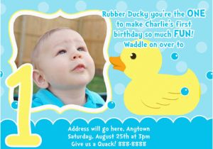 Rubber Ducky 1st Birthday Invitations Rubber Ducky Birthday Invitations Ideas Bagvania Free