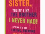 Rude Brother Birthday Cards Brainbox Candy Sister Sis Birthday Greeting Cards Funny