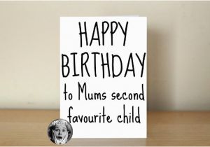 Rude Brother Birthday Cards Happy Birthday Card Brother or Sister Mums Second