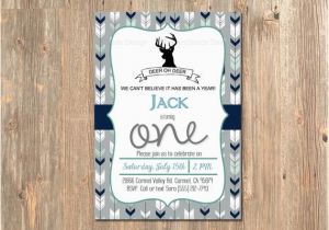 Rustic 1st Birthday Invitations First Birthday Invitation Boy 39 S 1st Party Invite Rustic