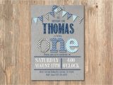 Rustic 1st Birthday Invitations First Birthday Invitation Boy 39 S 1st Party Invite Rustic