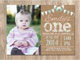 Rustic 1st Birthday Invitations Items Similar to 1st Birthday Invitation First Birthday