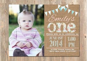 Rustic 1st Birthday Invitations Items Similar to 1st Birthday Invitation First Birthday