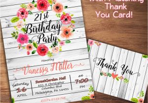 Rustic 1st Birthday Invitations Rustic Birthday Invitation 1st 16th 21st 30th Birthday