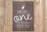 Rustic 1st Birthday Invitations Rustic Birthday Invitation Boy 39 S First 1st 2nd 3rd